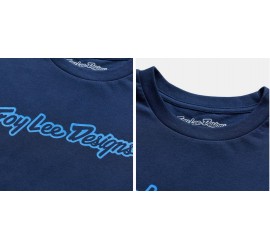 CAMISETA TROY LEE DESIGNS SIGNATURE NAVY/AERO BLUE