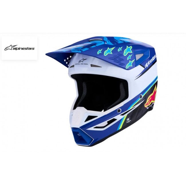 CASCO ALPINESTARS SM3 FALCON NEGRO/AZUL/ROSA