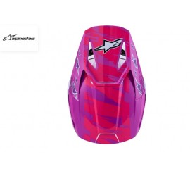 CASCO ALPINESTARS JUNIOR SM3 FALCON MORADO/BLANCO/ROSA