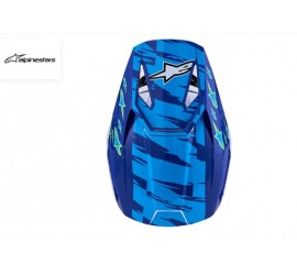 CASCO ALPINESTARS JUNIOR SM3 FALCON NEGRO/AZUL/ROSA