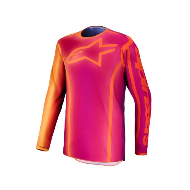 CAMISETA ALPINESTAR FLUID KLEPER MORADO/NARANJA