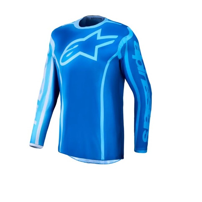 CAMISETA ALPINESTAR FLUID KLEPER AZUL/BLANCO