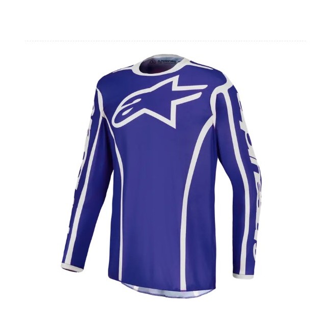 CAMISETA ALPINESTARS FLUID APEX V2 AZUL/BLANCO