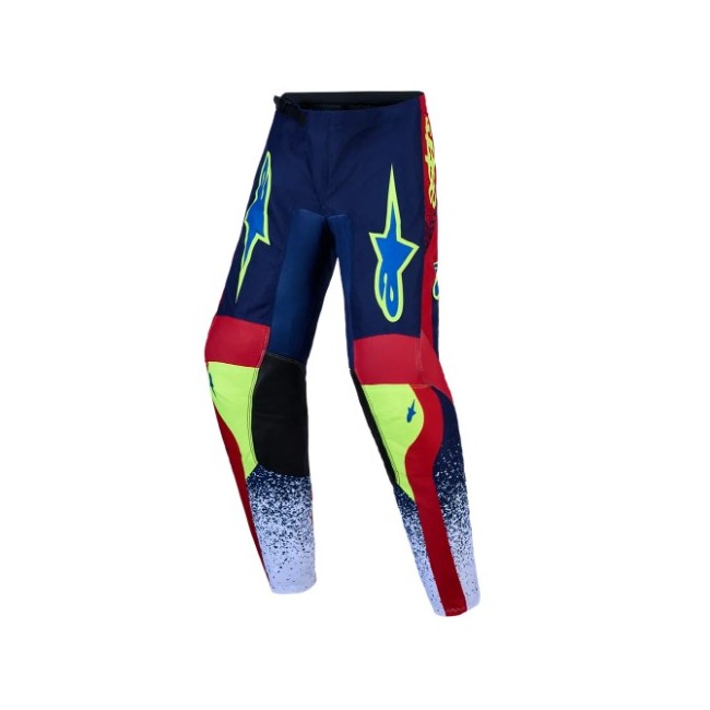PANTALON JUNIOR ALPINESTARS FLUID DRAG AZUL/ROJO/BLANCO