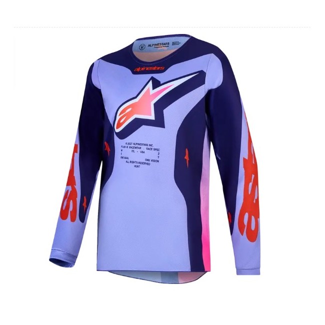 CAMISETA JUNIOR ALPINESTARS HUNT MORADO/ROSA