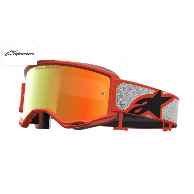 GAFAS ALPINESTARS VISION 5 RORA NARANJA ESPEJO ROJO
