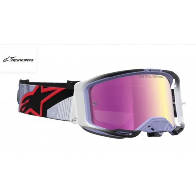 GAFAS ALPINESTARS VISION 8 MAVEN NEGRA/ROJA ESPEJO ROSA