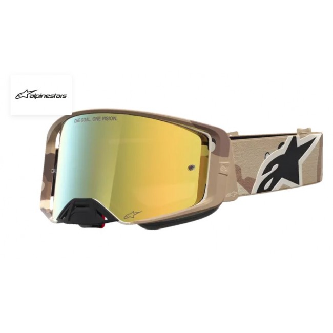 GAFAS ALPINESTARS SUPERTECH LONE DESERT ESPEJO ESPEJO DORADO