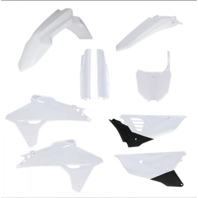 FULL KIT PLASTICOS ACERBIS HONDA CRF R/RX 27 BLANCO/NEGRO