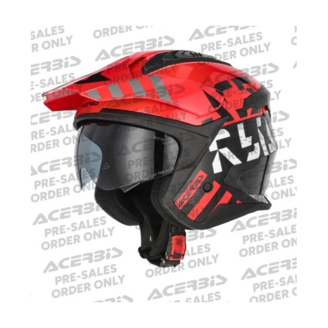 CASCO ACERBIS JET ARIA EVO NEGRO/ROJO