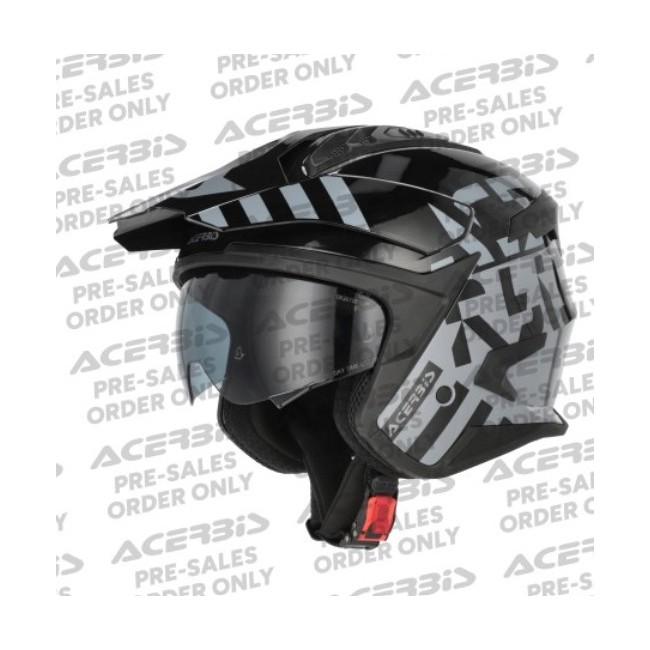 CASCO ACERBIS JET ARIA GRIS/NEGRO