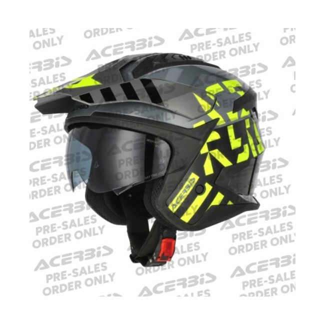 CASCO ACERBIS JET ARIA EVO NEGRO/AMARILLO FLOUR