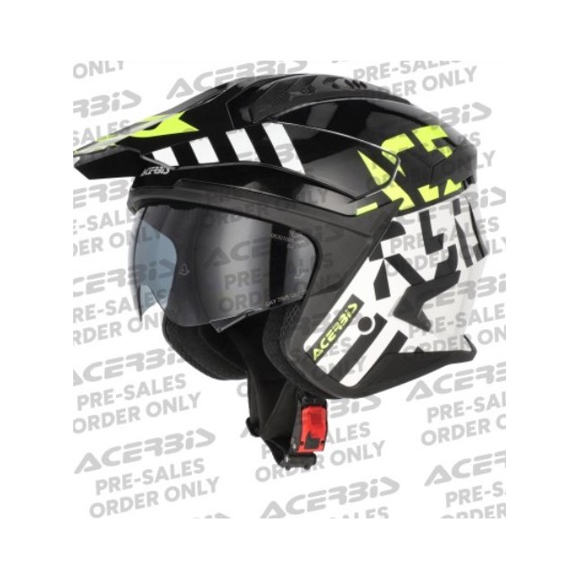 CASCO ACERBIS JET ARIA EVO NEGRO/BLANCO/AMARILLO FLOUR