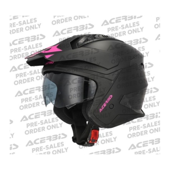 CASCO ACERBIS JET ARIA EVO NEGRO/ROSA
