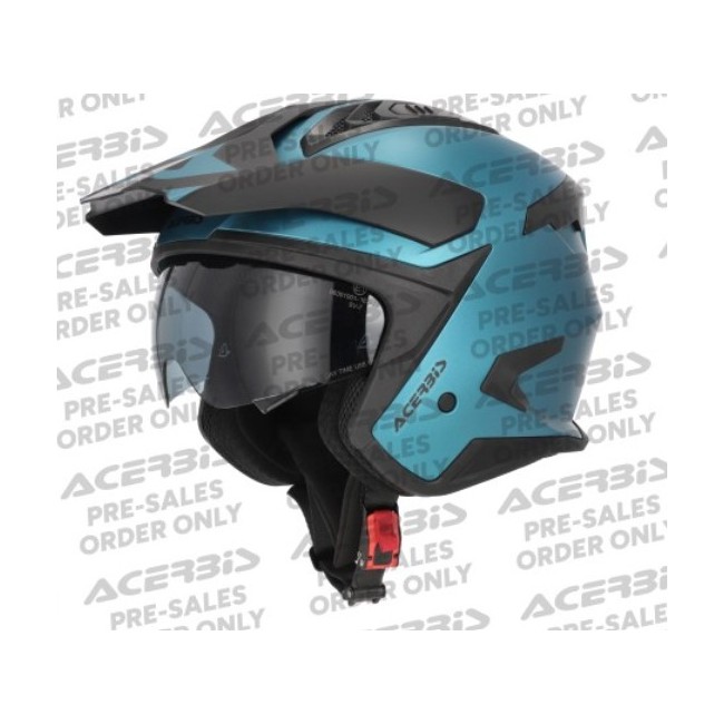 CASCO ACERBIS JET ARIA EVO METALLIC AZUL CLARO