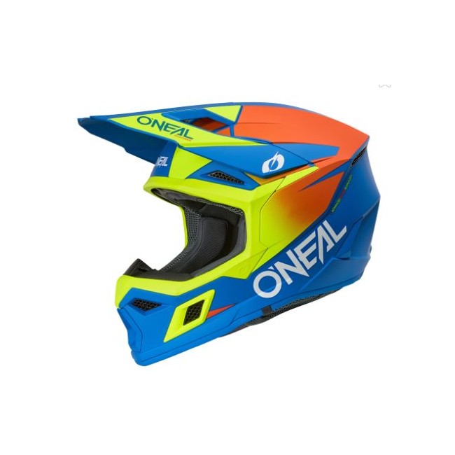 CASCO JUNIOR 3SRS AZUL/AMARILLO NEON