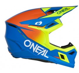 CASCO JUNIOR 3SRS AZUL/AMARILLO NEON