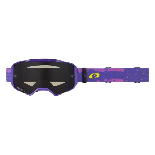 GAFAS ONEAL B22 PAINT PURPLE/NEON YELLOW/GRAY