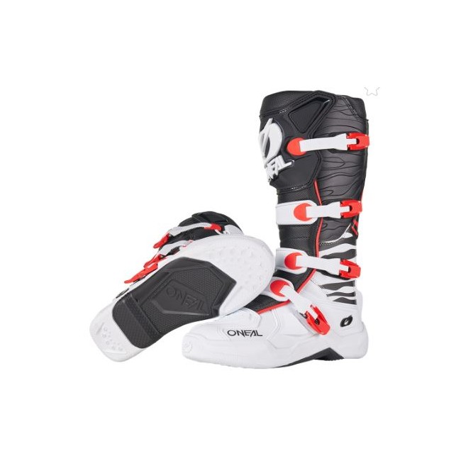 BOTAS ONEAL 3SRS MX ZEBRA BLACK/WHITE/RED