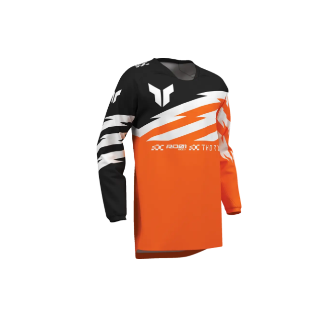 CAMISETA JUNIOR THOR 2027 LAUNCHMODE SHOCKIE NARANJA BLANCO NEGRO