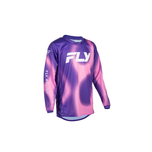 CAMISETA JUNIOR FLY 2027 KINETIC TORCH BLANCO MORADO