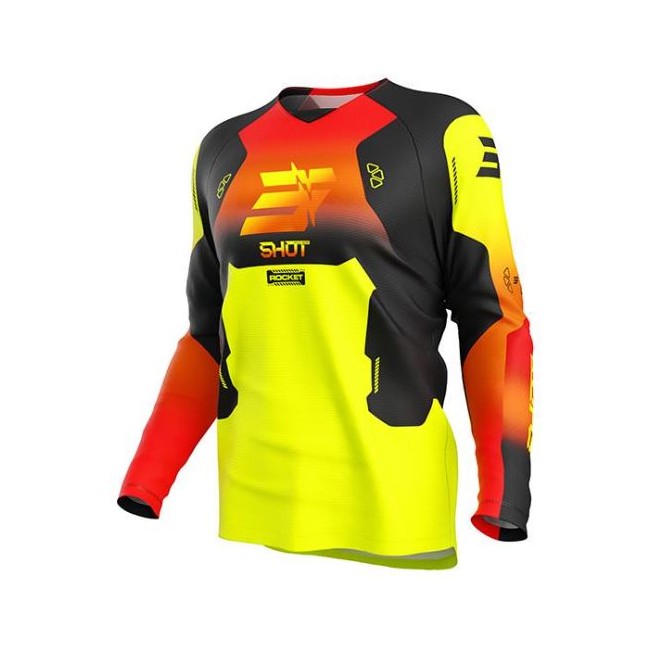 CAMISETA SHOT JUNIOR DRAW KID ROCKET NEON YELLOW