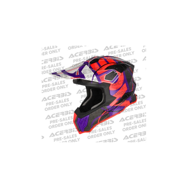 CASCO ACERBIS AIRSTRIKE-C ROJO NEGRO MORADO