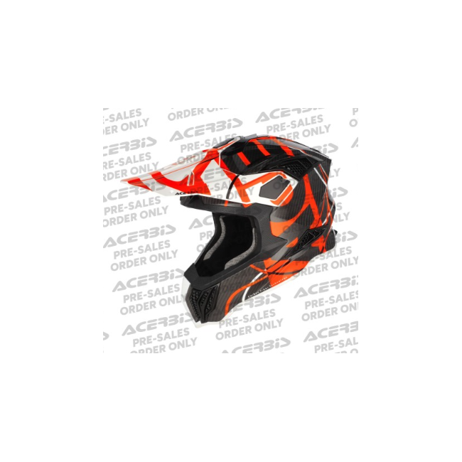 CASCO ACERBIS AIRSTRIKE-C NEGRO NARANJA BLANCO