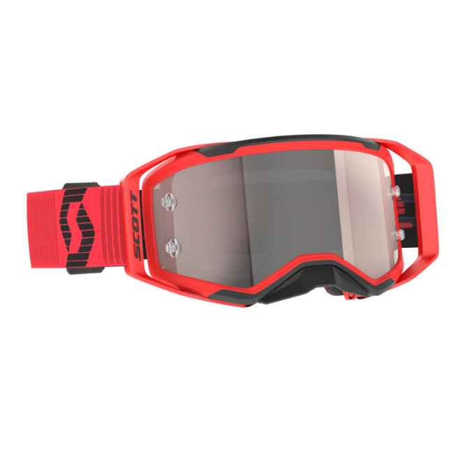 GAFAS SCOTT PROSPECT NEGRO ROJO  LENTE PLATA CORMADO