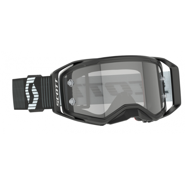 GAFAS SCOTT PROSPECT LS NEGRO BLANCO LENTE GRIS CLARO CORMADO