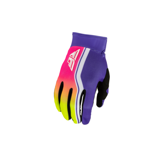 GUANTES 2027 FLY F-16 RAZE VIOLETA ROJO AMARILLO