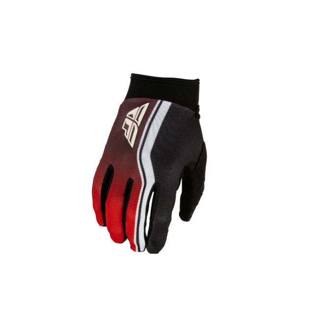 GUANTES 2027 FLY F-16 RAZE NEGRO ROJO BLANCO