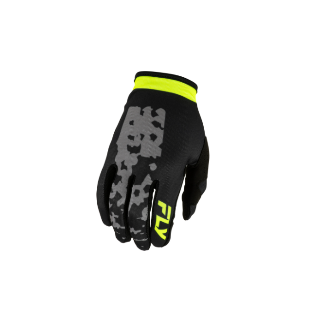 GUANTE FLY RACING F-16 LITE FLAKE GRIS AMARILLO NEGRO