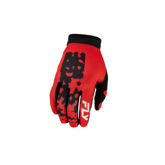 GUANTE FLY RACING F-16 LITE FLAKE ROJO  NEGRO