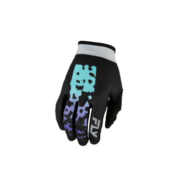 GUANTE FLY RACING JUNIOR LITE FLAKE NEGRO GRIS MULTI