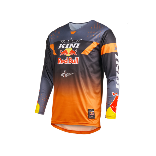 CAMISETA KINI RED BULL GRIS NARANJA