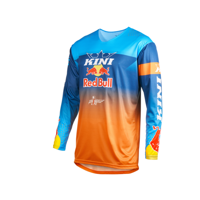 CAMISETA KINI RED BULL NARANJA AZUL