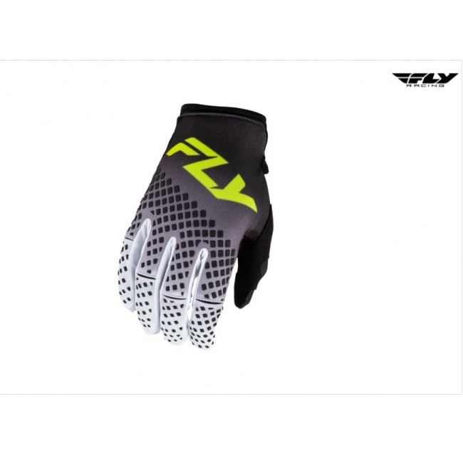 Guantes FLY RACING Kinetic Fade - negro/blanco/Hi-Vis